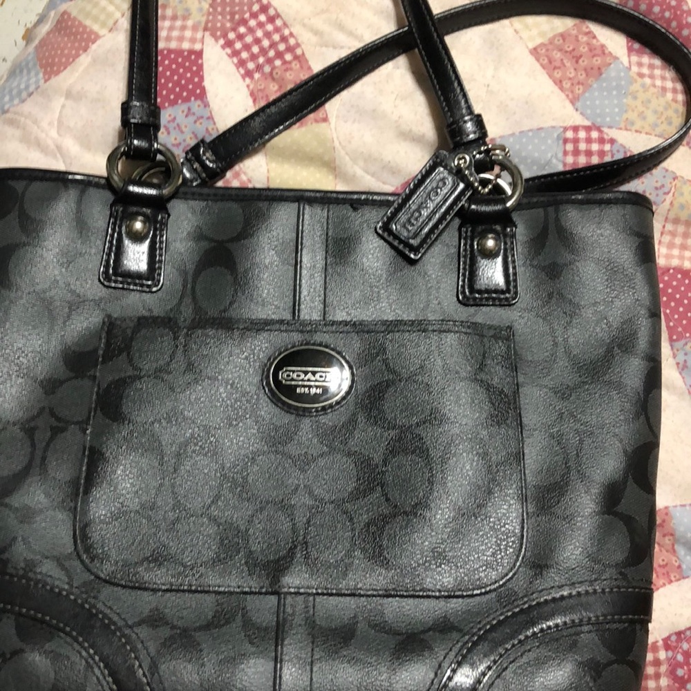 Authentic black Coach purse. Great condition.